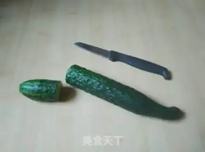 Make The cucumber water platter step 0