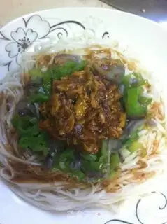 Make Egg sauce noodles step 13