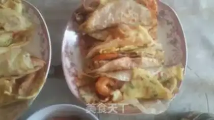 Make Chicken shrimp tail roll step 14