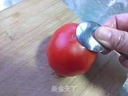Make Tomato milk is cold. Blend Noodles step 3