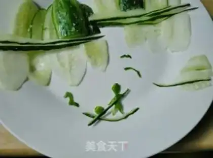 Make The cucumber water platter step 10