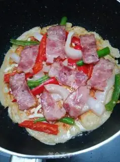 Make ♪ oatmeal peanut soybean slag pizza ♪ step 11