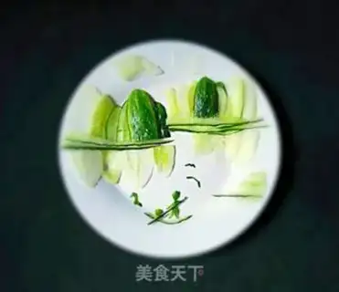Make The cucumber water platter step 11