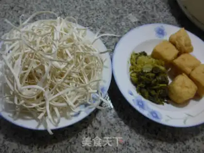 Make Snow cream tofu noodles step 0