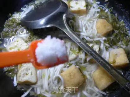 Make Snow cream tofu noodles step 4
