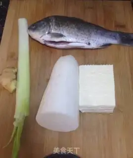 Make Squid bean radish soup step 0