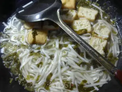 Make Snow cream tofu noodles step 6
