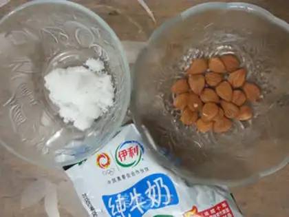 Make Almond milk tea step 0