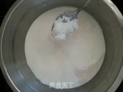 Make Almond milk tea step 2