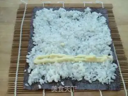 Make Caviar sushi step 2