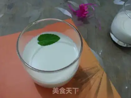 Make Almond milk tea step 4