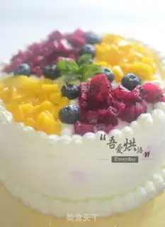 Make Fruit birthday cake step 13
