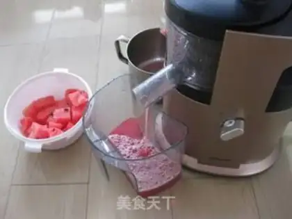 Make Fresh watermelon juice step 3