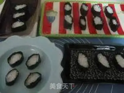 Make Red crab seed sushi step 7