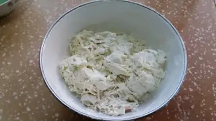 Make cucumber shrimp skin steam step 3