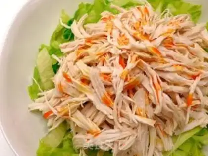 Make Piper chicken silk salad step 2