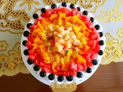 Make Eight inches of fruit cake step 4