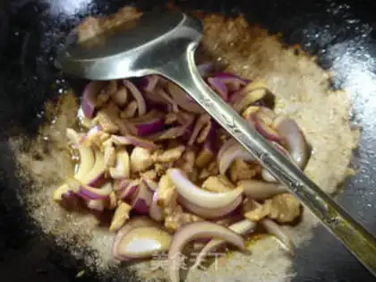 Make Pork fried onions step 7