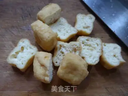 Make Tofu fried lentils step 1