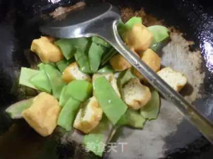 Make Tofu fried lentils step 3
