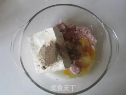 Make Cracked tofuballs step 1