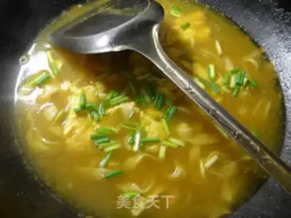 Make Curry egg noodles step 10