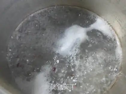 Make Red bean rice congee step 6