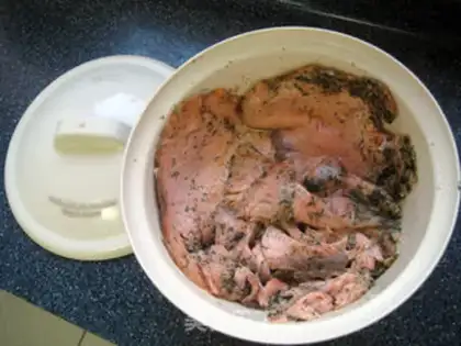 Make Samurai mashed salad step 2