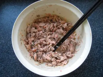 Make Samurai mashed salad step 3