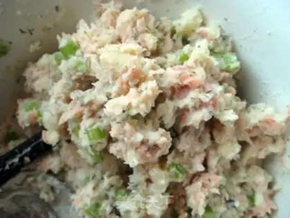 Make Samurai mashed salad step 7