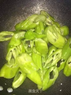 Make Green pepper fire step 5