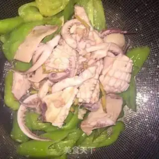 Make Green pepper fire step 6