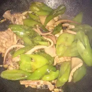 Make Green pepper fire step 7
