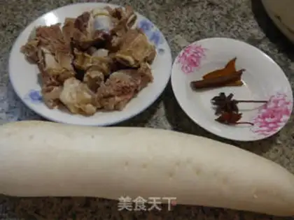 Make Steakbone radish soup step 0