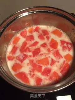 Make Sweet, milky papaya sugar step 6
