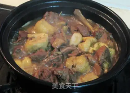 Make Red duck tofu step 5