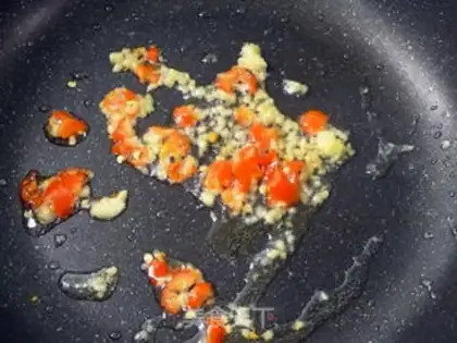 Make The salty eggs and the beans step 2
