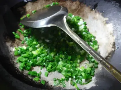 Make Onion fried eggs step 6