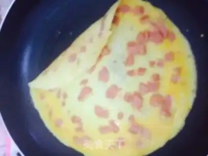 Make Ham and eggs step 4