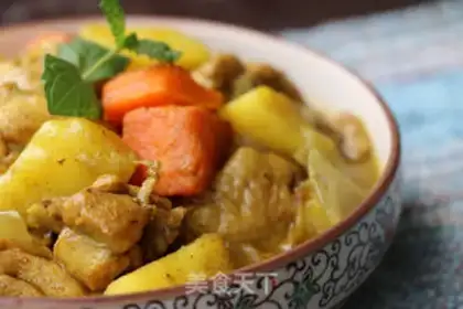 Make Coconut curry chicken step 6