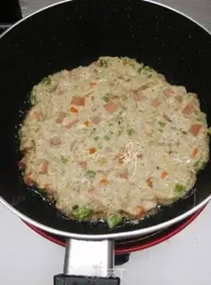 Make Ham bean slag pancakes step 8