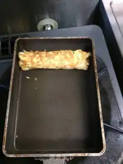 Make Japanese egg rolls step 5