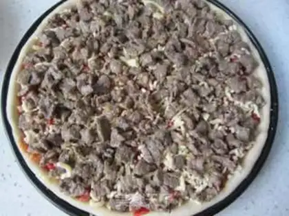 Make Beef bottom pizza step 15