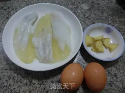 Make Eggs and squid eggs step 0