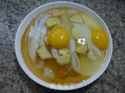 Make Eggs and squid eggs step 2