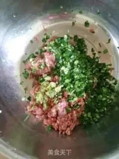 Make Big meat dumplings step 2