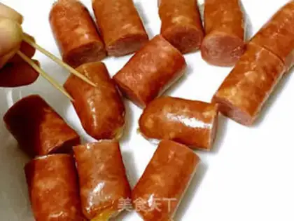 Make Fried Chinese sausage step 1