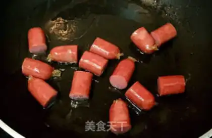 Make Fried Chinese sausage step 2
