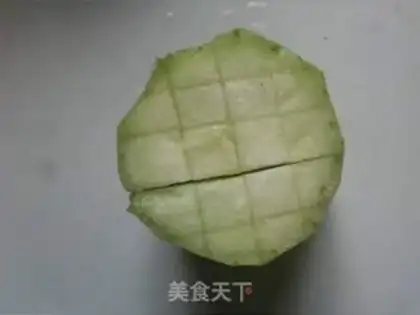 Make Garlic silk melon step 1