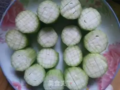 Make Garlic silk melon step 2